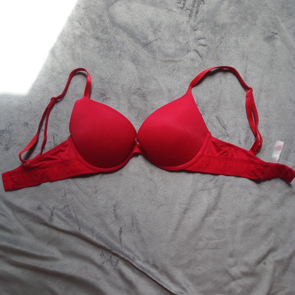 PINK by Victorias Secret Red Push Up Bra 32C